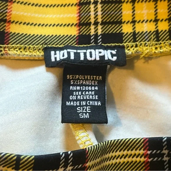 Yellow Plaid Lace-Up Skirt – Schoolgirl Style - Picture 3 of 4